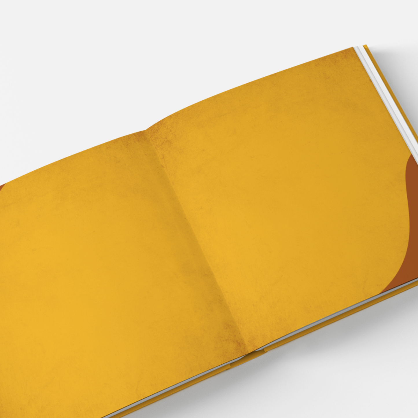 Innenansicht des Silvester-Gästebuchs in orangefarbenem Retro-Design mit Fragen zum Ausfüllen, Ankreuzfeldern und Platz für Fotos.