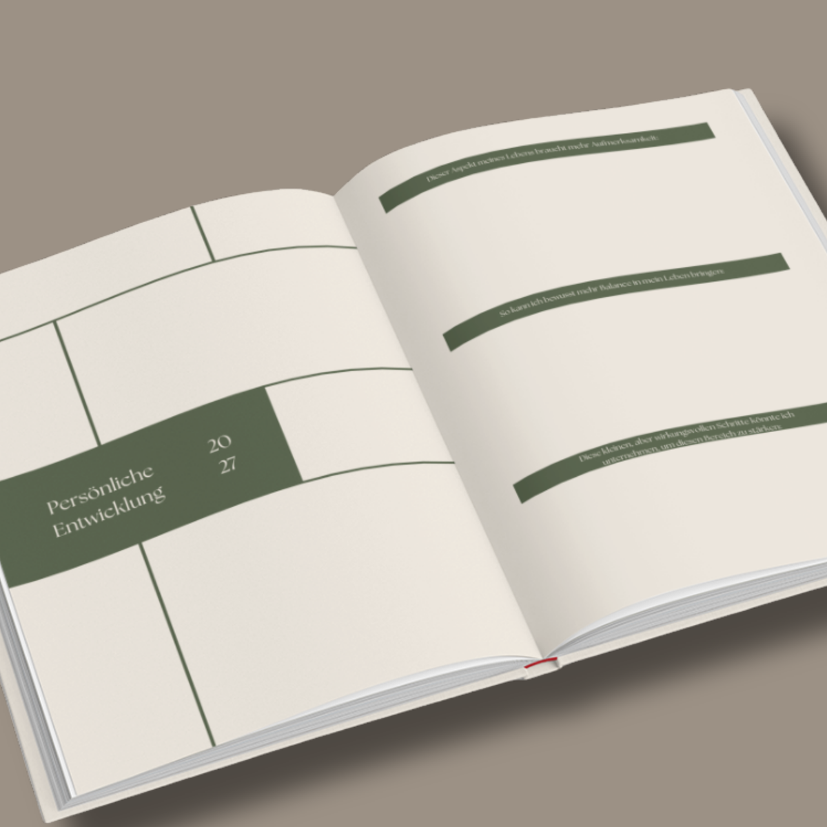 Mira Vision Book 2027 – Seite zur Planung und Visualisierung persönlicher Ziele