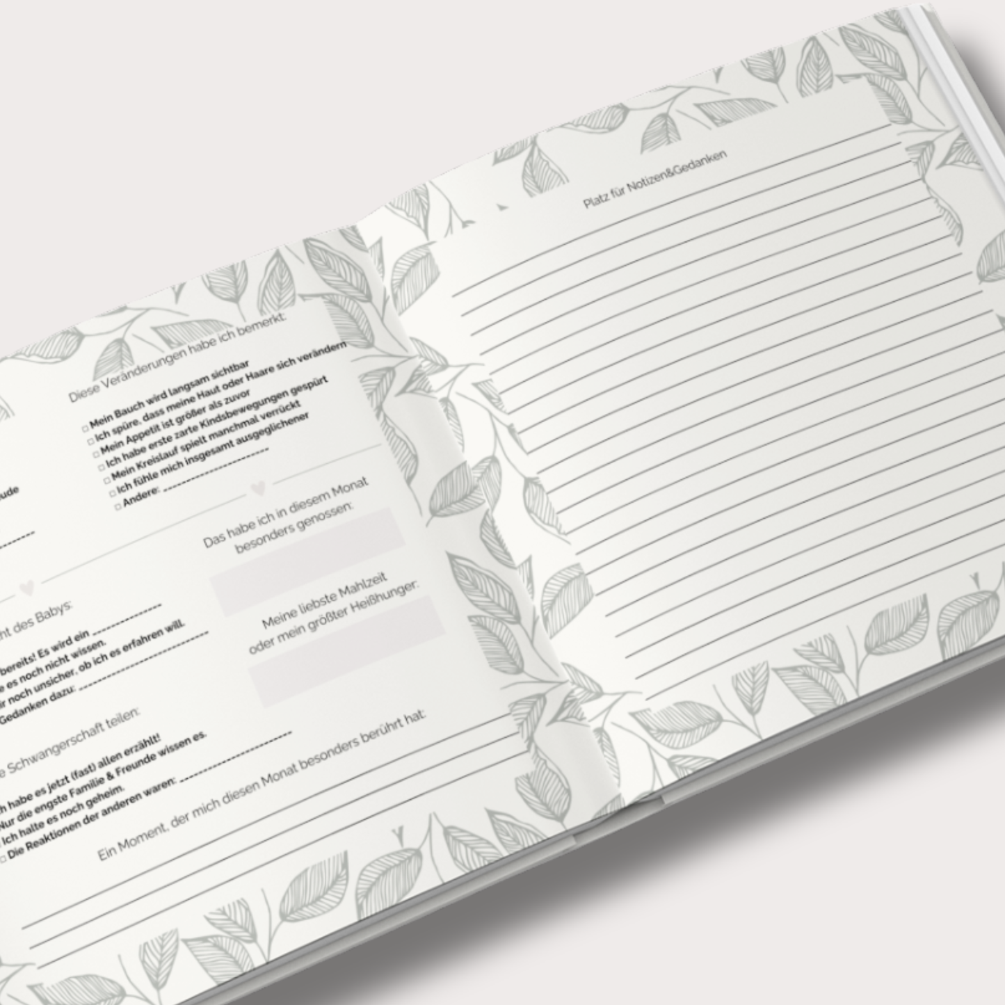 Schwangerschaftstagebuch – Dein Erinnerungsbuch für die Schwangerschaft