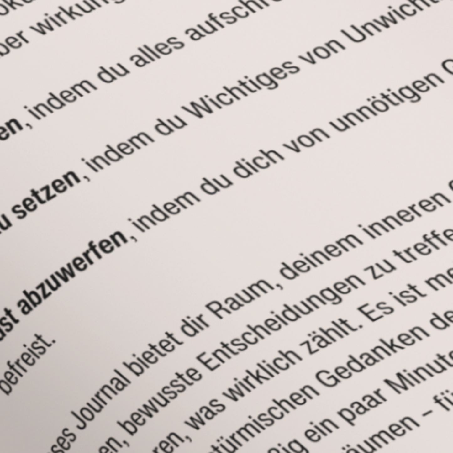 Journal : Aufschreiben, Nachdenken, Ausmisten