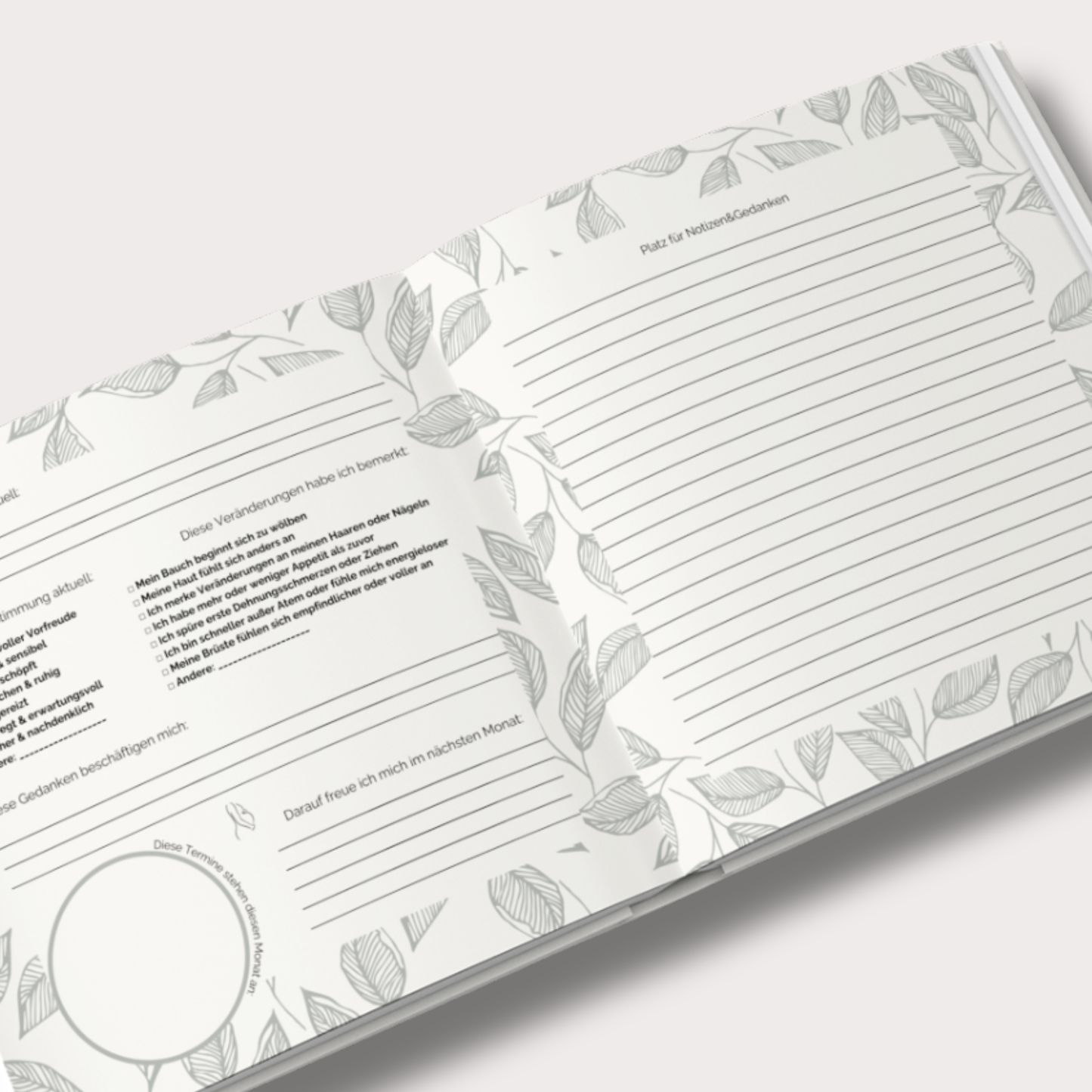 Schwangerschaftstagebuch – Dein Erinnerungsbuch für die Schwangerschaft