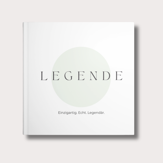 Abschiedsbuch Legende für Kollegen, Chef oder Freunde – Erinnerungsalbum für Ruhestand, Geburtstag oder Jubiläum – Hardcover 21x21 cm