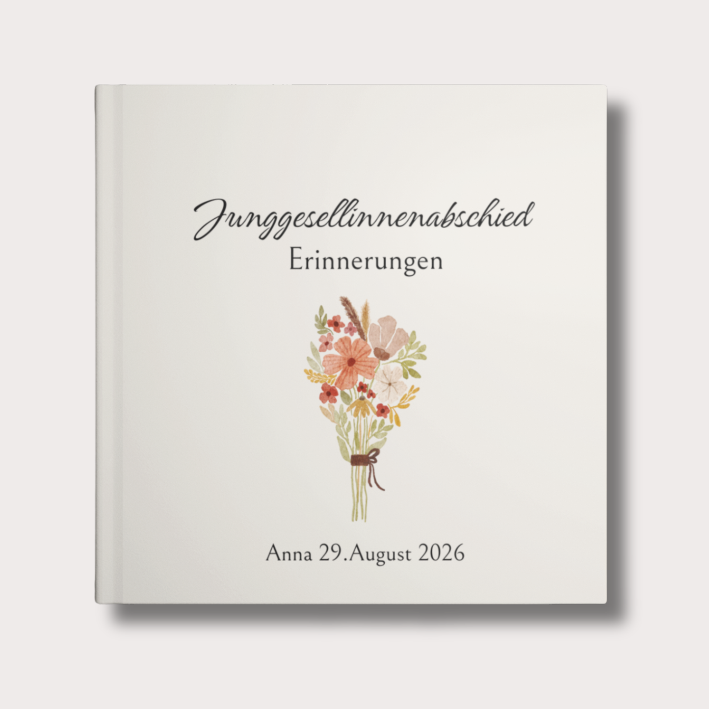 JGA Gästebuch Blanko personalisierbar "Flowers"