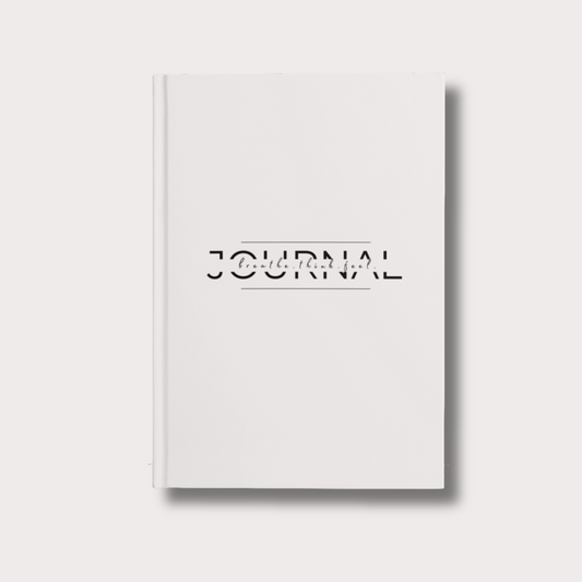 Journal A5 liniert, 100 Seiten, Hardcover in einem hellem Grau personalisierbar, minimalistisches Design