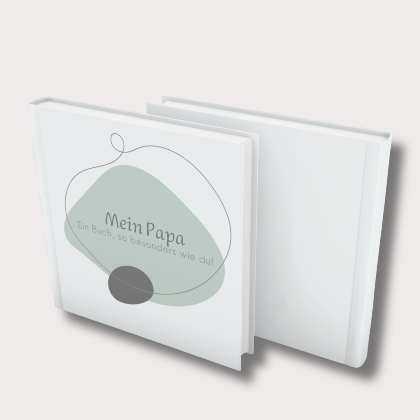 Ausfüllbuch für Papa ab 8 Jahren mit Vorder- und Rückseite im Hardcover-Design, quadratisches Format 21x21 cm