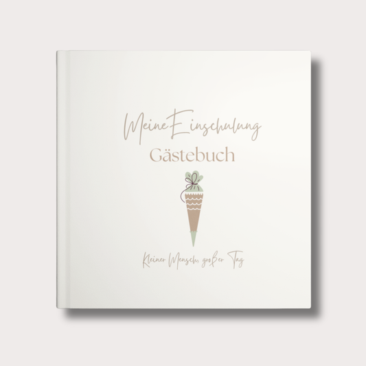 Einschulung Gästebuch Cover minimalistisch Schulanfang Erinnerungsbuch Kinder