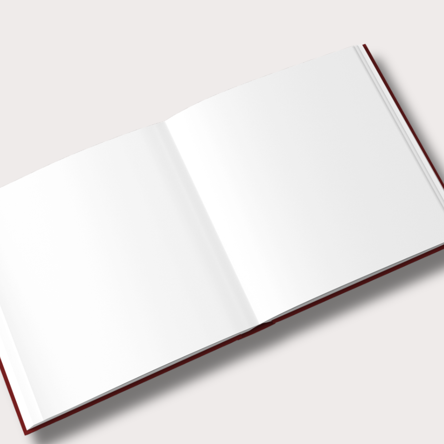 Aufgeschlagenes Henna-Abend Gästebuch mit blanko Innenseiten für Wünsche, Fotos und Erinnerungen