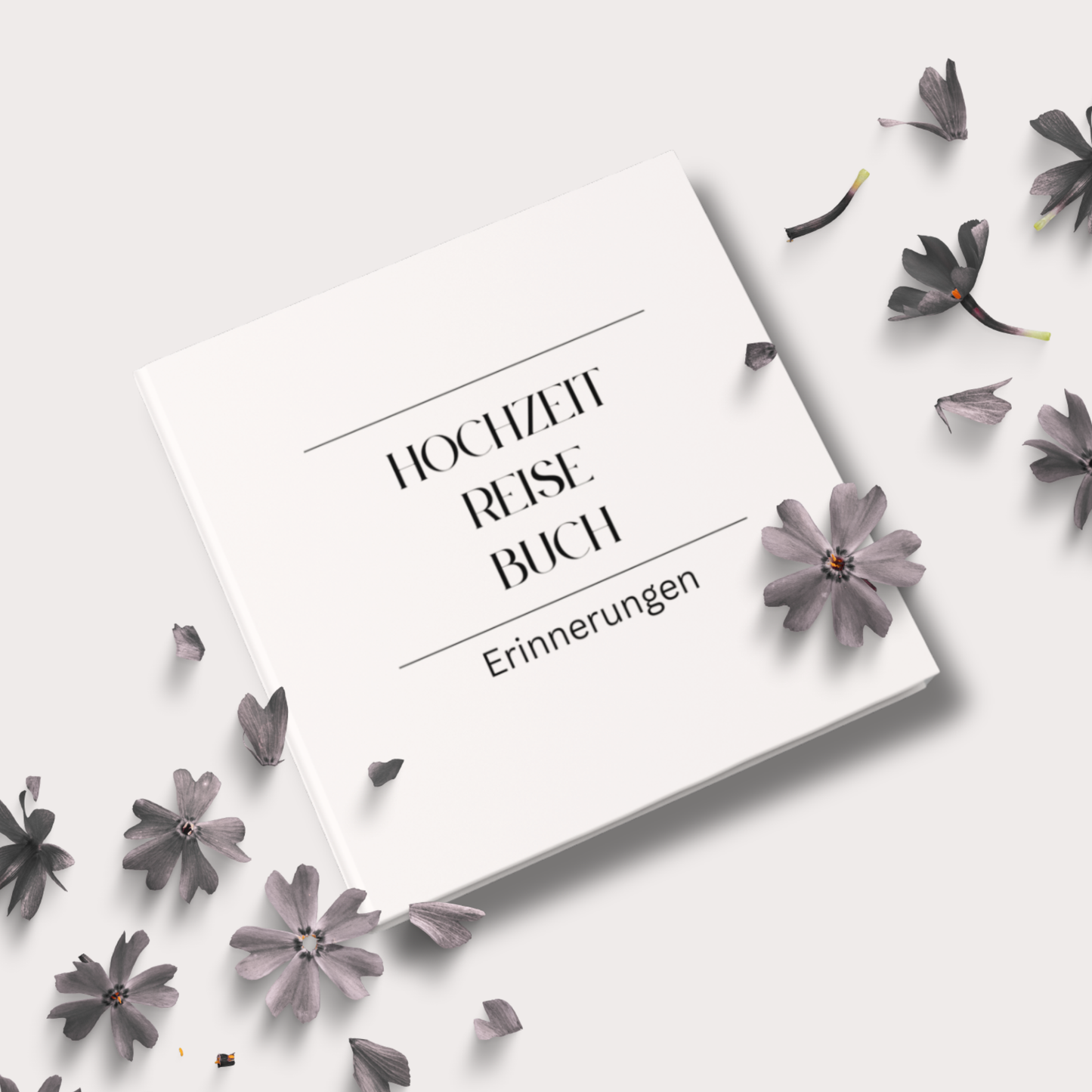 Hochzeitsreise Tagebuch ohne Personalisierung im schlichten, modernen Design