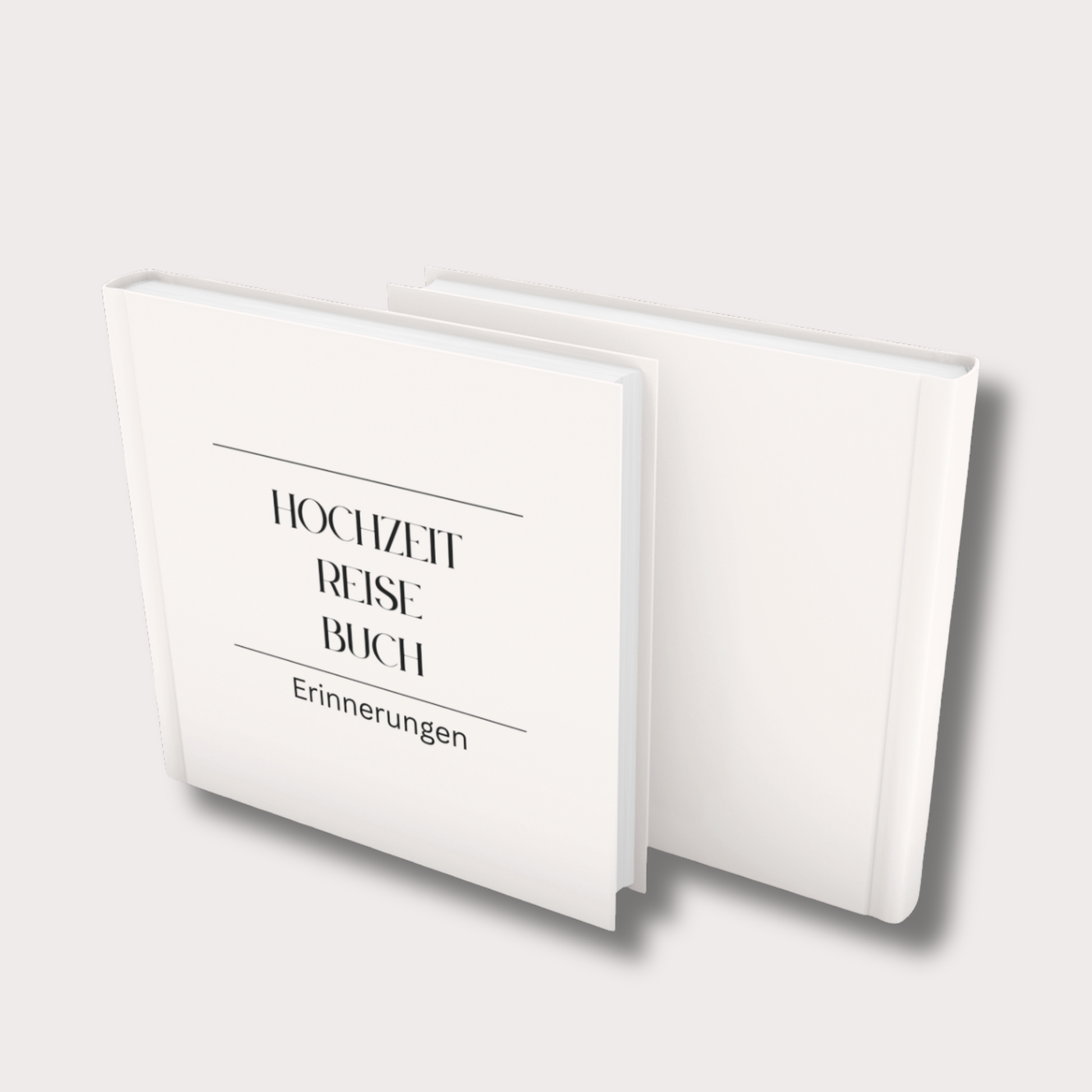 Hochzeitsreisebuch als Hardcover mit Vorder- und Rückseite im Überblick