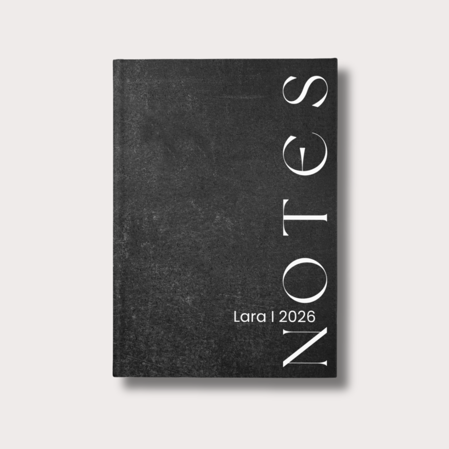 Notizbuch mit Jahreszahl personalisierbar "Notes"