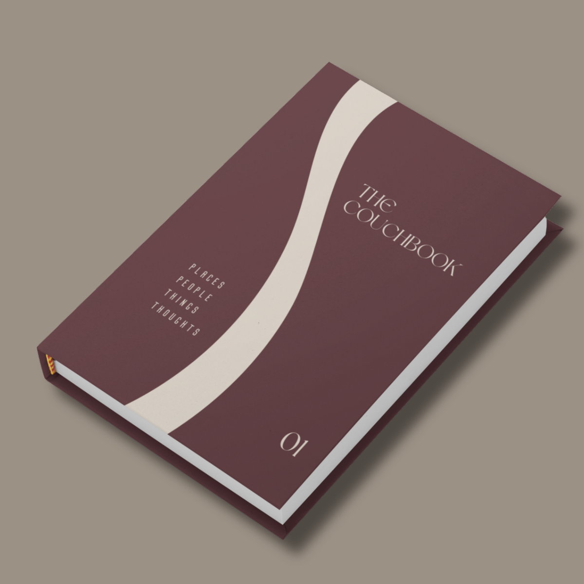 THE COUCHBOOK 01 – minimalistisches Coffee Table Book im A4-Format mit mattem Hardcover und 200 Blankoseiten