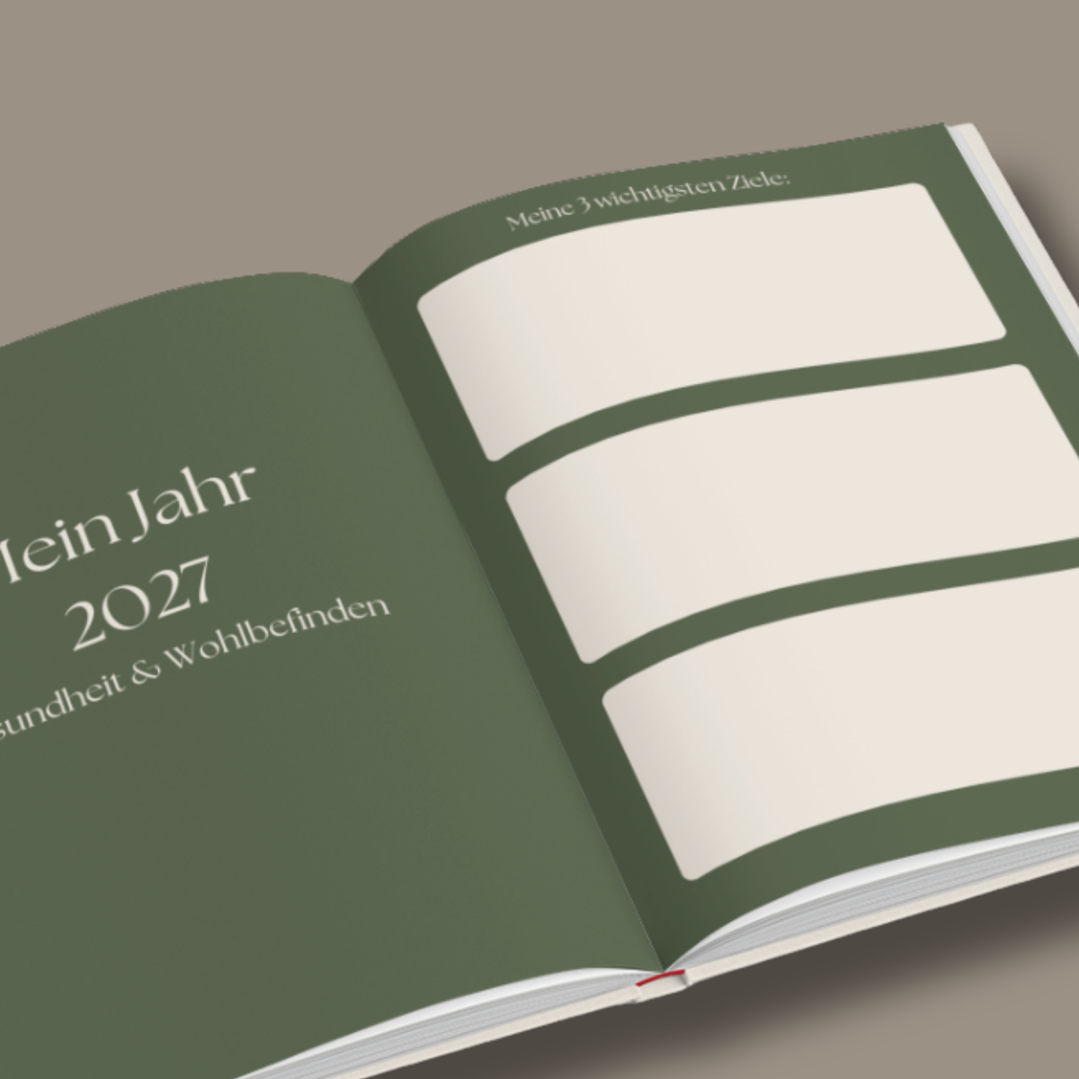 Mira Vision Book 2027 – Einblick in die Innenseiten mit Fragen zur persönlichen Zukunftsgestaltung